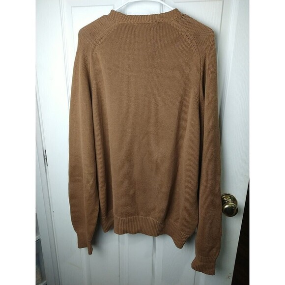 Lands End Men's Brown V Neck Long Sleeve Sweater. Size L - Picture 12 of 12